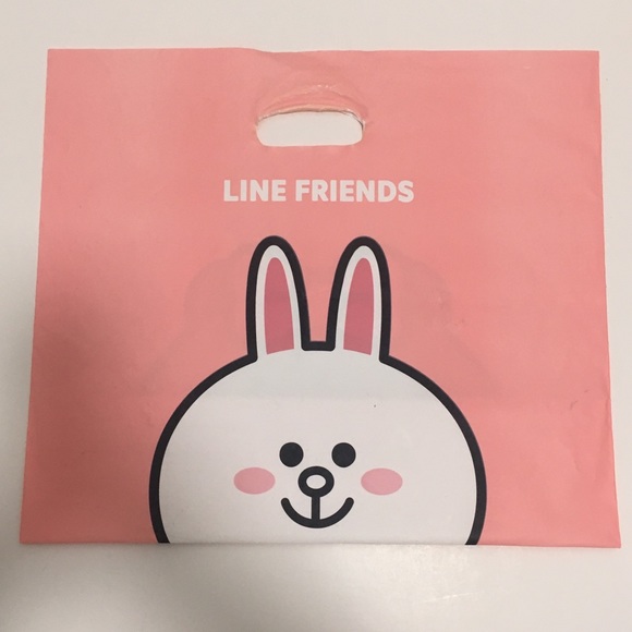 [BTS OFFICIAL] BTS 21 x LINE FRIENDS Brown Cony Plastic Carrier Bag - Picture 3 of 3
